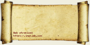 Isak Jačović vizit kartica